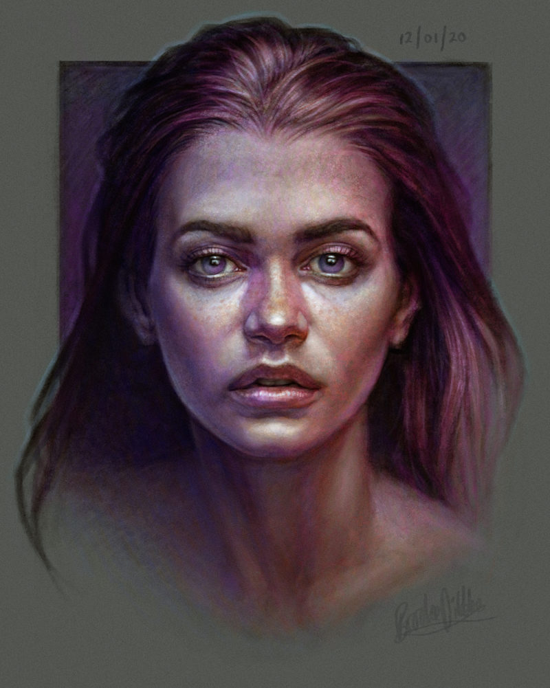 Portrait study sketch
