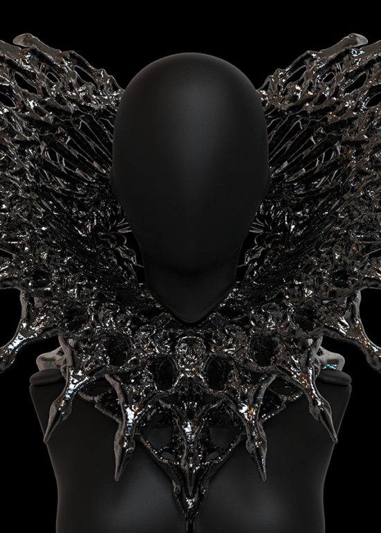 Work-in-progress digital sculpts for alien queen costume project