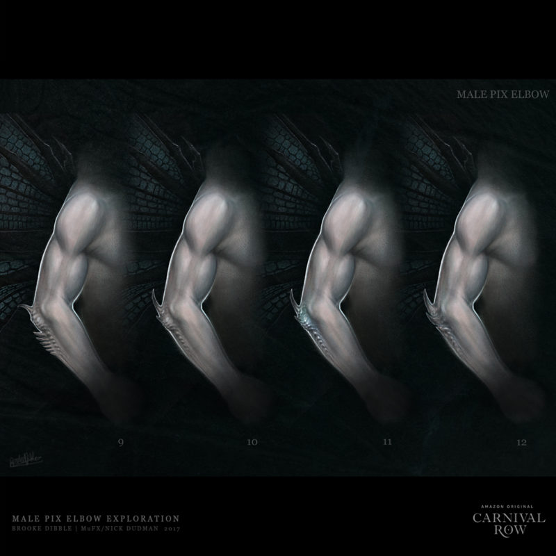 2017 | Carnival Row | Concept Art - MuFX dept. | Male Pix elbow