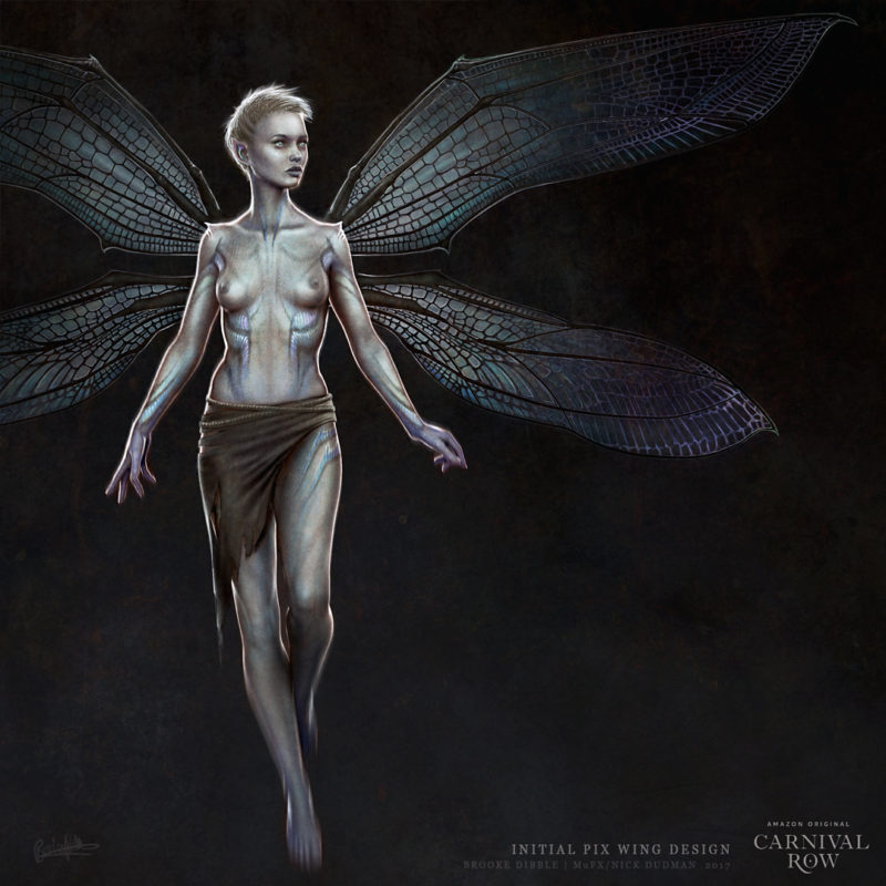 2017 | Carnival Row | Concept Art - MuFX dept. | Pix / wing design