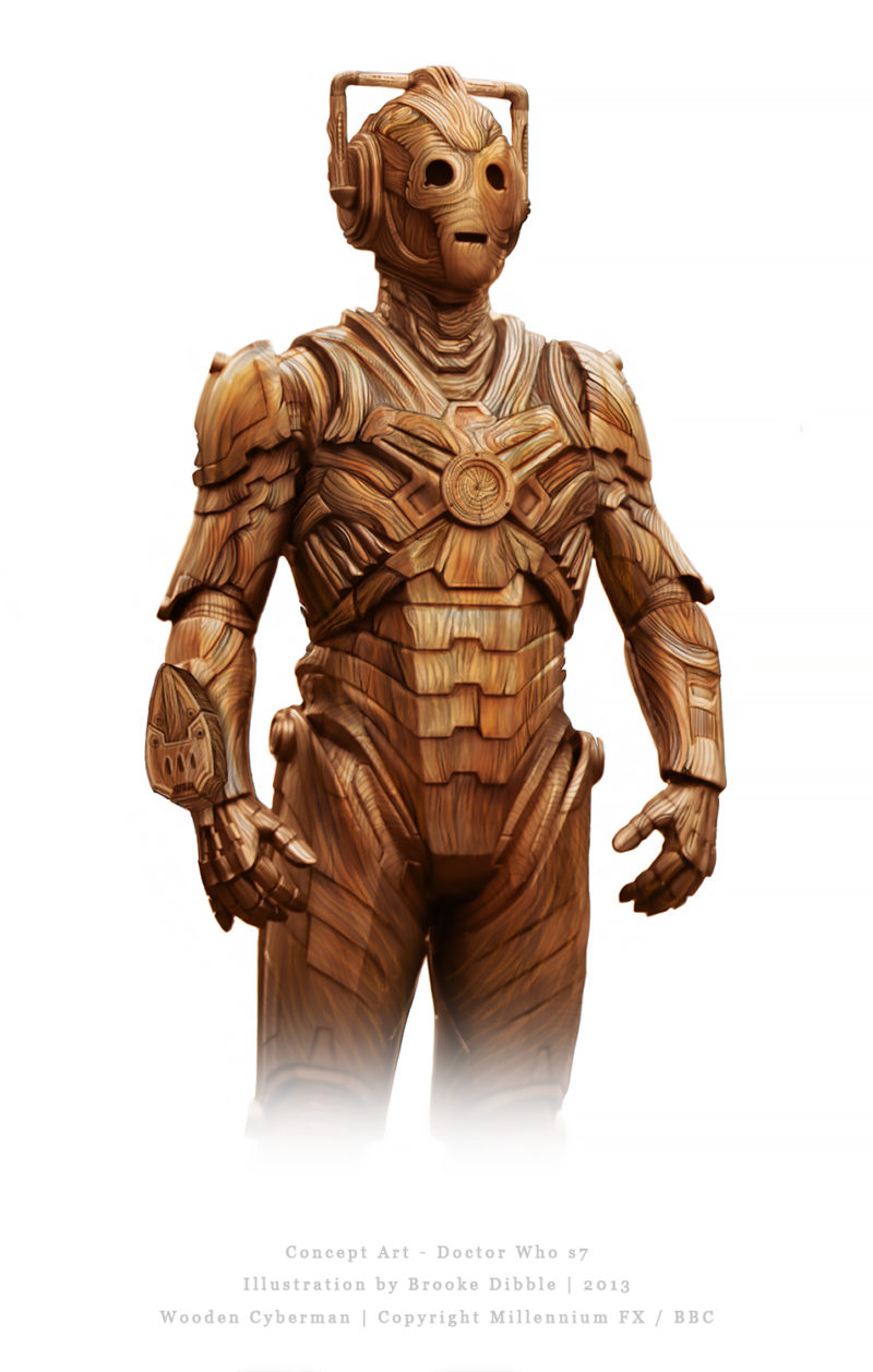 Doctor Who | s7 | Wooden Cyberman concept