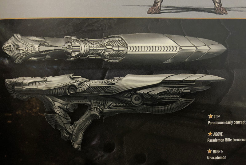 Parademon gun sculpt - Justice League (scan from Art Of book)