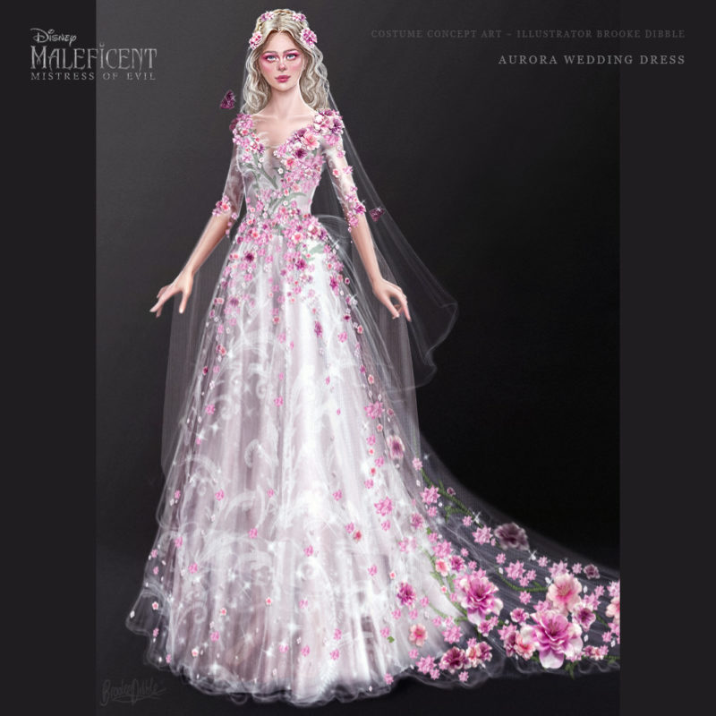 2018 | Maleficent: Mistress of Evil - costume concept design for Ellen Mirojnik | Aurora