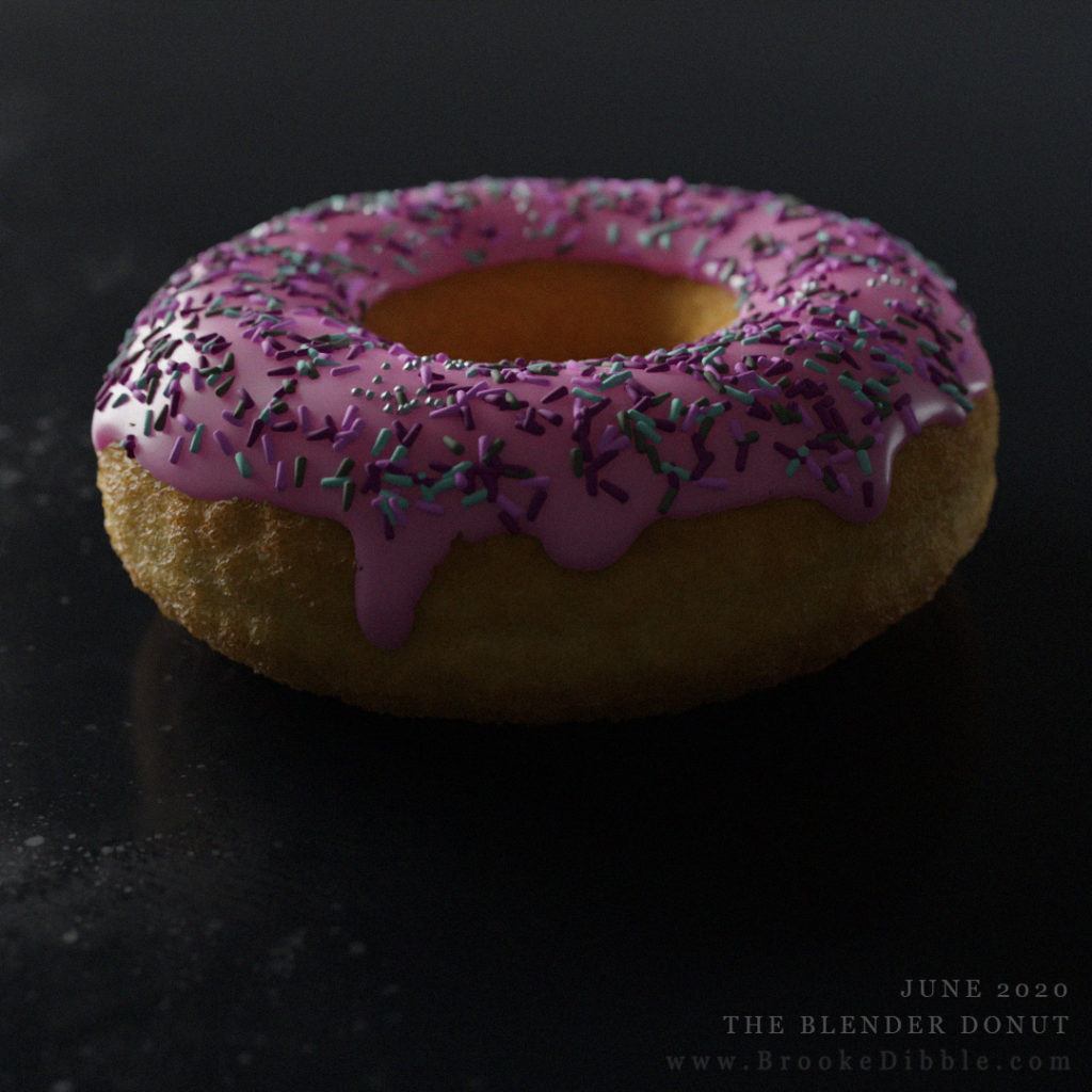 June 2020 - First attempt at Blender following the donut tutorial