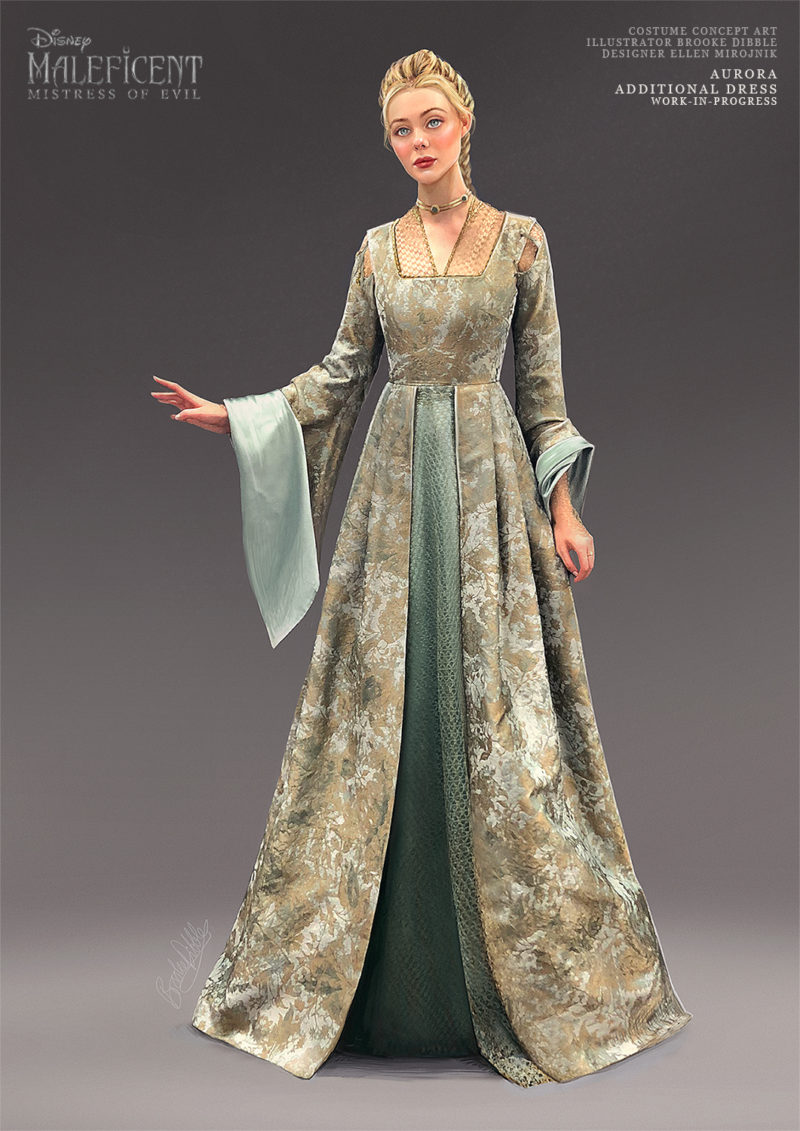 2018 | Maleficent: Mistress of Evil - costume concept design for Ellen Mirojnik | Aurora